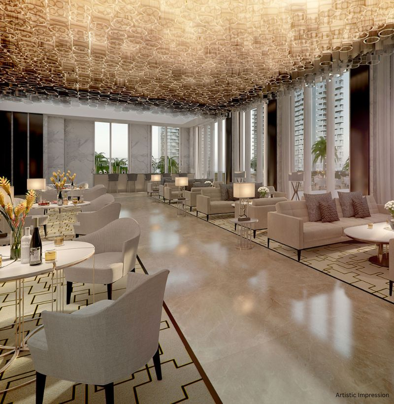 Trump Tower Noida Library Lounge