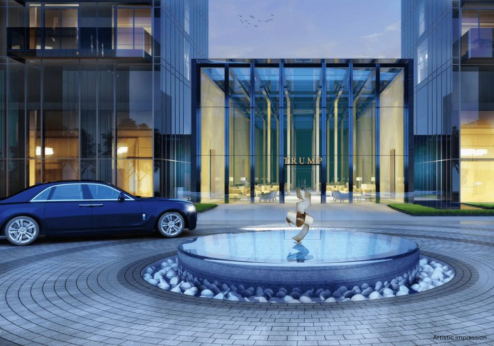 Trump Tower Noida Night Skyline